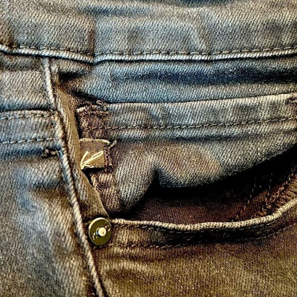 KanCan Jeans 22W Black Distressed at raw hem - Picture 8 of 12